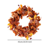 Maxbell Fall Wreath Eucalyptus Leaves Housewarming Garden Festival Front Door Wreath