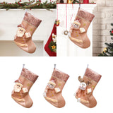 Christmas Stocking Christmas Sock for Party Supplies Bedrooms Stairs Santa Claus