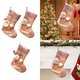 Christmas Stocking Christmas Sock for Party Supplies Bedrooms Stairs Santa Claus