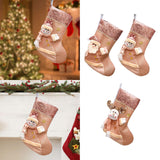 Christmas Stocking Christmas Sock for Party Supplies Bedrooms Stairs Santa Claus