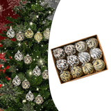 12Pcs Christmas Balls Ornaments Christmas Tree Decoration Decorative Baubles