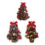 Maxbell Tabletop Christmas Tree with Lights Decoration for Fireplace Holiday Bedroom Style A
