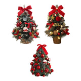 Maxbell Tabletop Christmas Tree with Lights Decoration for Fireplace Holiday Bedroom Style A