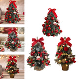 Maxbell Tabletop Christmas Tree with Lights Decoration for Fireplace Holiday Bedroom Style A