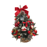 Maxbell Tabletop Christmas Tree with Lights Decoration for Fireplace Holiday Bedroom Style B