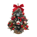 Maxbell Tabletop Christmas Tree with Lights Decoration for Fireplace Holiday Bedroom Style B