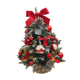 Maxbell Tabletop Christmas Tree with Lights Decoration for Fireplace Holiday Bedroom Style B