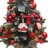 Maxbell Tabletop Christmas Tree with Lights Decoration for Fireplace Holiday Bedroom Style B