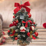 Maxbell Tabletop Christmas Tree with Lights Decoration for Fireplace Holiday Bedroom Style B