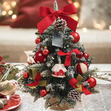 Maxbell Tabletop Christmas Tree with Lights Decoration for Fireplace Holiday Bedroom Style B