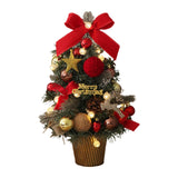 Maxbell Tabletop Christmas Tree with Lights Decoration for Fireplace Holiday Bedroom Style C