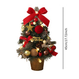 Maxbell Tabletop Christmas Tree with Lights Decoration for Fireplace Holiday Bedroom Style C
