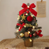 Maxbell Tabletop Christmas Tree with Lights Decoration for Fireplace Holiday Bedroom Style C