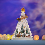 Christmas Tree Music Box with Light Musical Box for Desktop Cafes Office