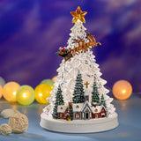 Christmas Tree Music Box with Light Musical Box for Desktop Cafes Office