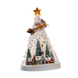 Christmas Tree Music Box with Light Musical Box for Desktop Cafes Office