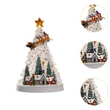 Christmas Tree Music Box with Light Musical Box for Desktop Cafes Office