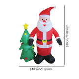 Maxbell Lighted Christmas Inflatable Santa Claus Novelty Xmas Inflatable Decorations