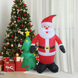 6 ft Christmas Inflatable Santa Holiday Gift Weatherproof Outdoor Decoration