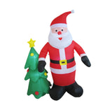 6 ft Christmas Inflatable Santa Holiday Gift Weatherproof Outdoor Decoration