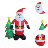 6 ft Christmas Inflatable Santa Holiday Gift Weatherproof Outdoor Decoration