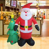 6 ft Christmas Inflatable Santa Holiday Gift Weatherproof Outdoor Decoration