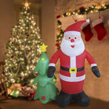 6 ft Christmas Inflatable Santa Holiday Gift Weatherproof Outdoor Decoration