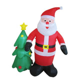 6 ft Christmas Inflatable Santa Novelty Holiday Gift Blow up Yard Decoration