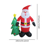 6 ft Christmas Inflatable Santa Novelty Holiday Gift Blow up Yard Decoration