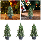 Maxbell Mini Christmas Tree Accessories Ornament for Festive Photo Props Centerpiece 22 cm