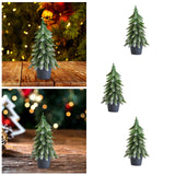 Maxbell Mini Christmas Tree Accessories Ornament for Festive Photo Props Centerpiece 22 cm