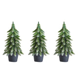 Maxbell Mini Christmas Tree Accessories Ornament for Festive Photo Props Centerpiece 22 cm