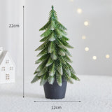 Maxbell Mini Christmas Tree Accessories Ornament for Festive Photo Props Centerpiece 22 cm