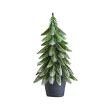 Maxbell Mini Christmas Tree Accessories Ornament for Festive Photo Props Centerpiece 22 cm