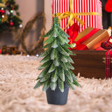 Maxbell Mini Christmas Tree Accessories Ornament for Festive Photo Props Centerpiece 22 cm