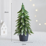 Maxbell Mini Christmas Tree Accessories Ornament for Festive Photo Props Centerpiece 28 cm