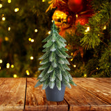 Maxbell Mini Christmas Tree Accessories Ornament for Festive Photo Props Centerpiece 28 cm