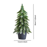 Maxbell Mini Christmas Tree Accessories Ornament for Festive Photo Props Centerpiece 28 cm