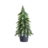 Maxbell Mini Christmas Tree Accessories Ornament for Festive Photo Props Centerpiece 34 cm