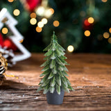 Maxbell Mini Christmas Tree Accessories Ornament for Festive Photo Props Centerpiece 34 cm
