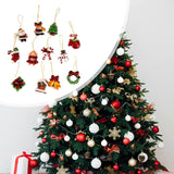 12x Christmas Tree Hanging Ornaments Crafts Xmas Tree Decor for Holiday Home