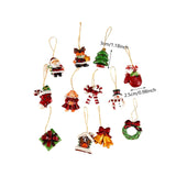 12x Christmas Tree Hanging Ornaments Crafts Xmas Tree Decor for Holiday Home