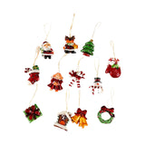 12x Christmas Tree Hanging Ornaments Crafts Xmas Tree Decor for Holiday Home