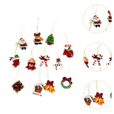 12x Christmas Tree Hanging Ornaments Crafts Xmas Tree Decor for Holiday Home