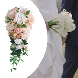 Wedding Bouquet for Bride Bridesmaids Silk Flower Elegant Artificial Flowers