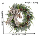 Christmas Wreath for Front Door Christmas Decor for Window Holiday Fireplace