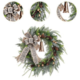 Christmas Wreath for Front Door Christmas Decor for Window Holiday Fireplace