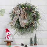 Christmas Wreath for Front Door Christmas Decor for Window Holiday Fireplace