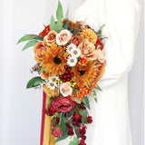 Bridal Bouquet Bridal Holding Flowers for Wedding Valentine's Day Home