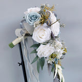 Wedding Bouquet Boho Tossing Cascading Bouquet for Confession Party Ceremony